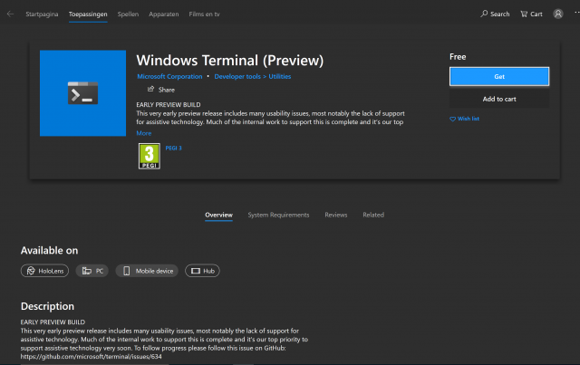 Компания Microsoft выпустила Windows Terminal Preview 0.4