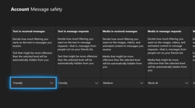 Microsoft добавила фильтрацию содержимого в сообщения Xbox Live