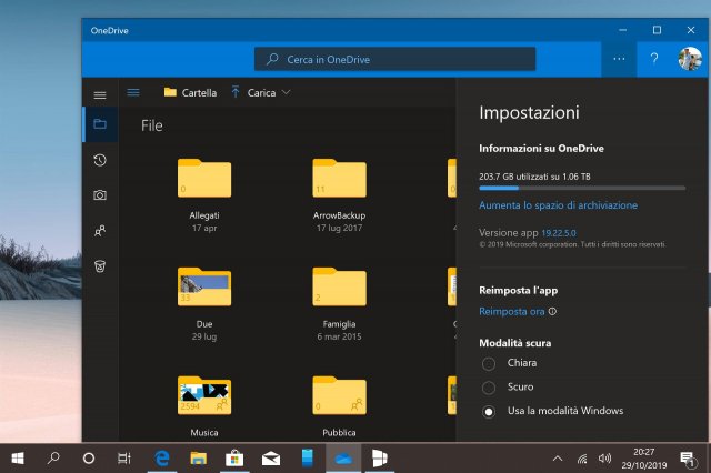 Microsoft обновила приложение OneDrive для Windows 10