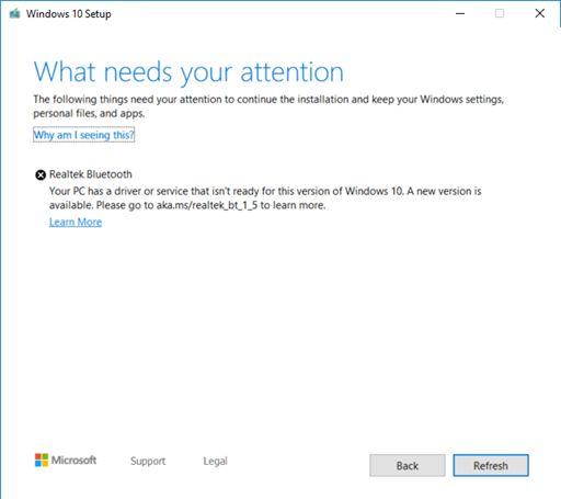 Microsoft блокирует обновление Windows 10 1909 на ПК со старыми драйверами Realtek Bluetooth Radio (Обновлено)