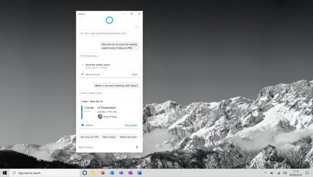 Microsoft анонсировала новые функции для Cortana