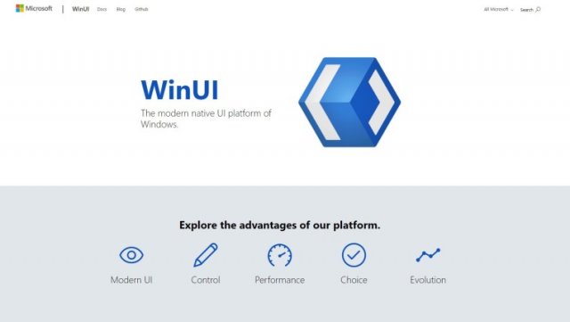 Microsoft запустила новый веб-сайт для Windows UI Library