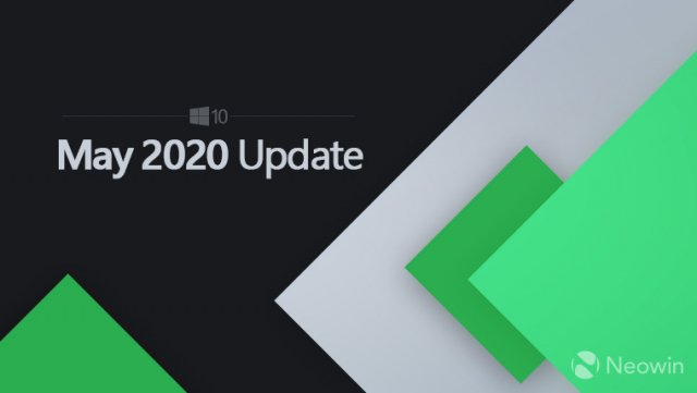 Microsoft может выпустить Windows 10 May 2020 Update  в период с 26 по 28 мая