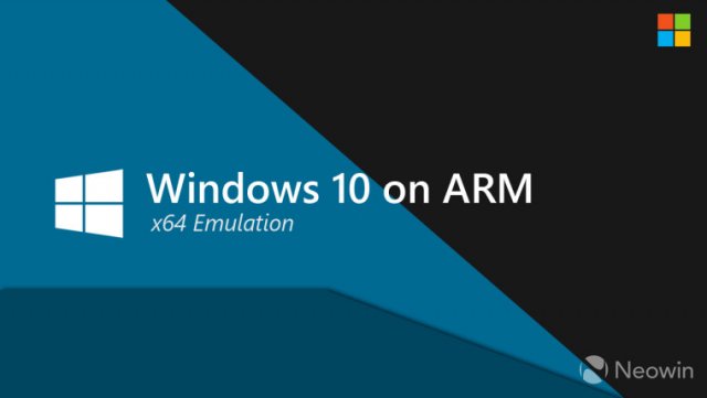 Microsoft работает над эмуляцией 64-битных приложений в Windows 10 on ARM