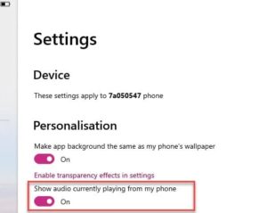 Пользователи приложения «Ваш телефон» теперь могут использовать функцию «Show audio currently playing from my phone»