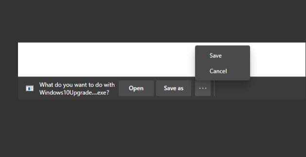 Microsoft Edge Canary предлагает дополнительные опции при загрузке файлов