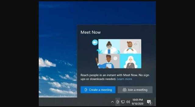 Microsoft работает над нативной интеграцией Skype Meet Now в Windows 10