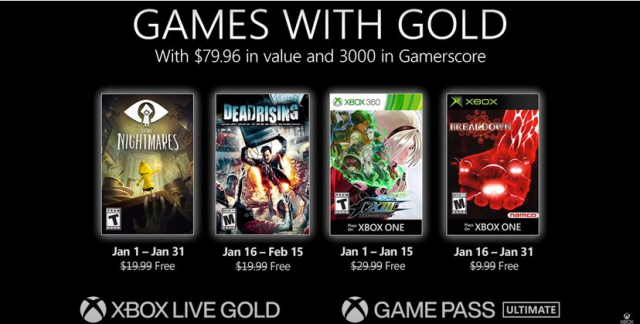 Скоро в Xbox Live Gold: Little Nightmares, Dead Rising  и другое