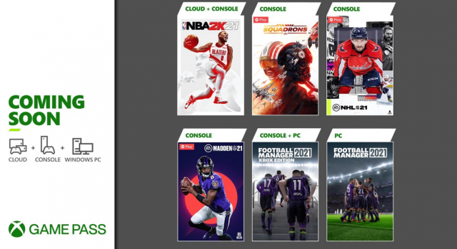 Скоро в Xbox Game Pass: NBA 2K21, Football Manager 2021 и другое