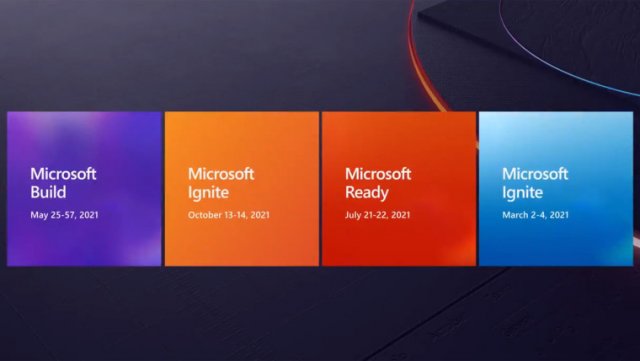Microsoft Build 2021 проидёт с 25 по 27 мая, осенняя часть Ignite будет полностью виртуальной