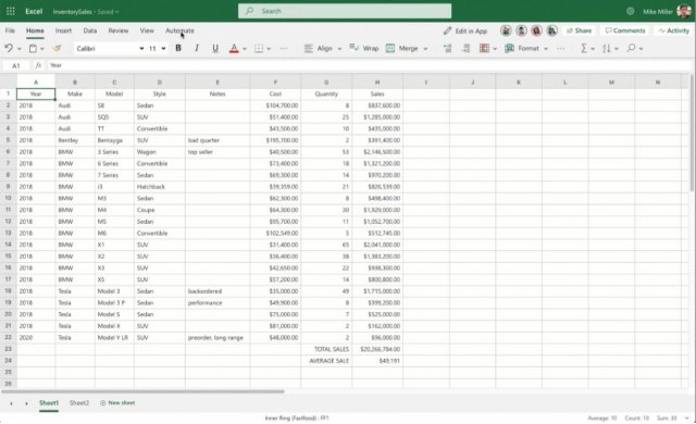 Microsoft выпустила функцию Office Scripts для Excel в Интернете