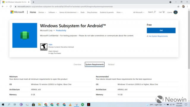 В сеть попали скриншоты Android-приложений, работающих в Windows 11