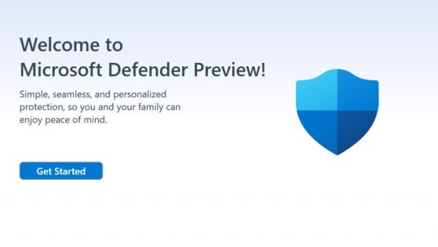 Скриншоты обновлённого приложения Windows Defender Preview