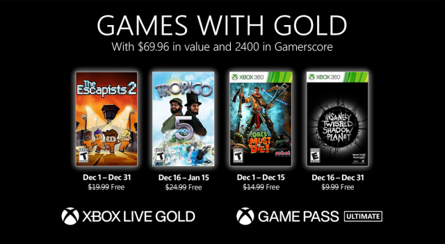 Скоро в Xbox Live Gold: The Escapists 2, Tropico 5 – Penultimate Edition и другое