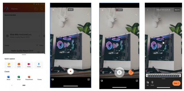Приложение Office Mobile позволит создавать короткий видеоконтент