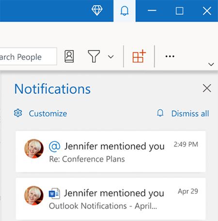 Microsoft представляет новую панель «Уведомления» в Outlook для Windows