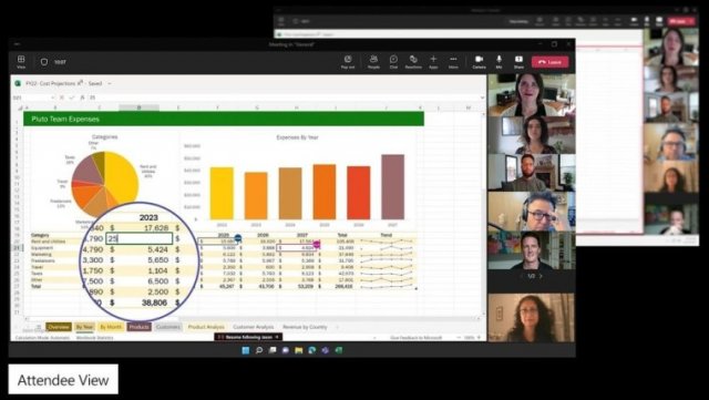 Microsoft анонсировала Excel Live для Teams на Inspire 2022