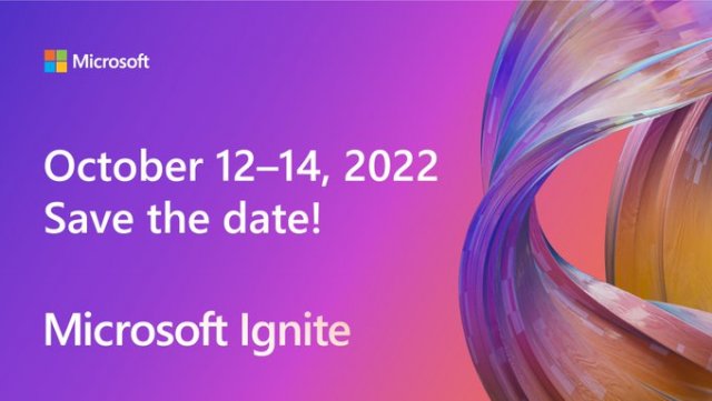 Microsoft проведёт конференцию Ignite 2022 c 12 по 14 октября