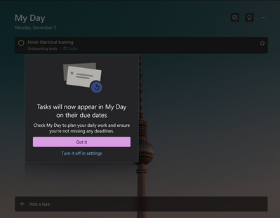 Microsoft To Do теперь поддерживает автоматическое заполнение задач, которые нужно выполнить сегодня, в списке My Day