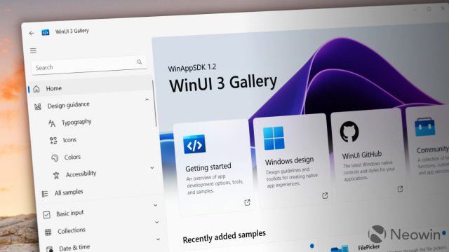 Microsoft выпустила новую версию приложения WinUI 3 Gallery