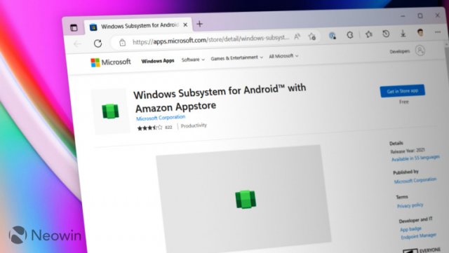 Обновление для Windows Subsystem for Android™ в Windows 11