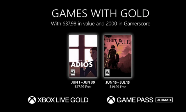 Скоро в Xbox Live Gold: Adios и The Vale: Shadow of the Crown