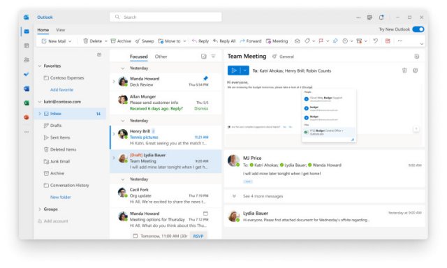 Некоторые пользователи Microsoft 365 будут автоматически переведены на новый Outlook в конце августа