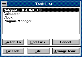 Эволюция диспетчера задач от Windows 3.0. до Windows 8