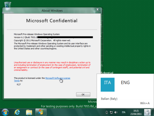 Windows 8 Milestone 3 Build 7955 Windows 8 Milestone 3 Build 7955