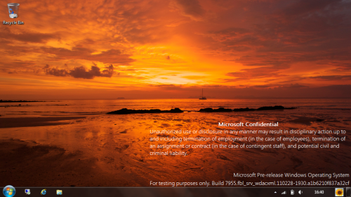 Windows 8 Milestone 3 Build 7955 Windows 8 Milestone 3 Build 7955