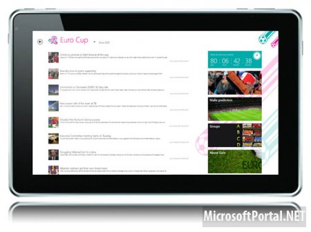 DCT выпустила приложение Euro Cup 2012 для ОС Windows 8 DCT выпустила приложение Euro Cup 2012 для ОС Windows 8