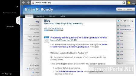 Metro прототип браузера Firefox для Windows 8 Metro прототип браузера Firefox для Windows 8