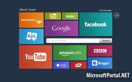 Расширение для Chrome в стиле Metro UI
