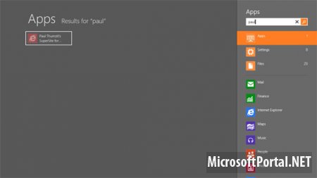 Панель Charms в Windows 8 Панель Charms в Windows 8