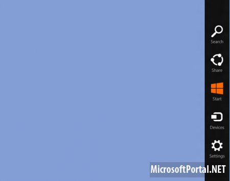 Панель Charms в Windows 8 Панель Charms в Windows 8