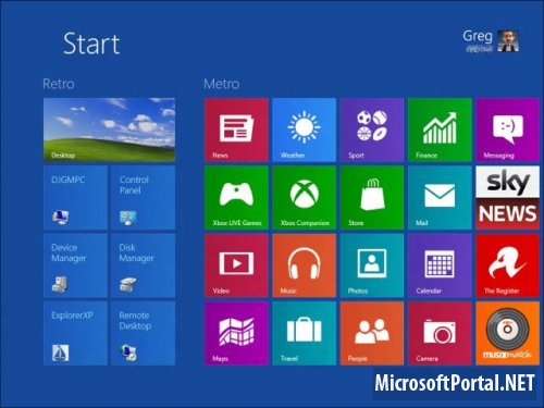 Разные виды рабочих столов в Windows 8