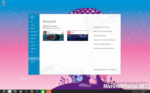 Новые концепт-арты рабочего стола Windows 8 Новые концепт-арты рабочего стола Windows 8