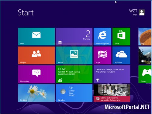 Скриншоты Windows 8 RTM от WZor