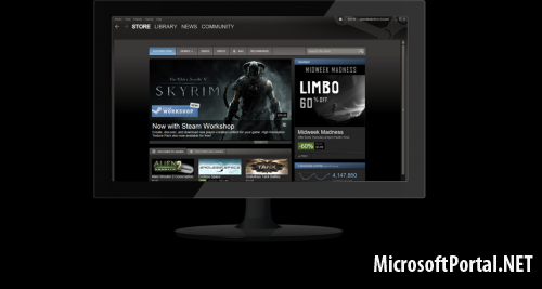 Steam будет конкурировать с Windows Store