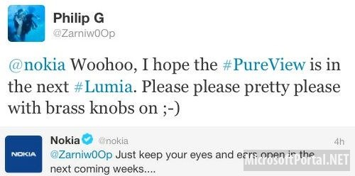 Смартфон Nokia Lumia с камерой PureView появится в ближайшее время Смартфон Nokia Lumia с камерой PureView появится в ближайшее время