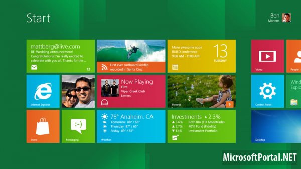 Эволюция Windows 8 – Часть 1: Стартовый экран Эволюция Windows 8 – Часть 1: Стартовый экран