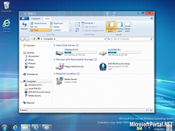 Эволюция Windows 8 – Часть 2: Рабочий стол