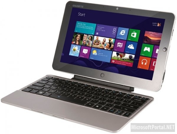 Компания Gigabyte показала планшеты с Windows 8