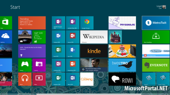 Изменяем фон стартового экрана в Windows 8