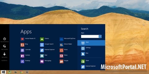 В Windows Blue всё-таки вернут классическое меню «Пуск»