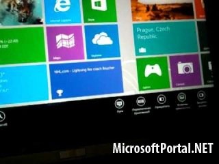 Видео работы Windows Blue Build 9364 на планшете
