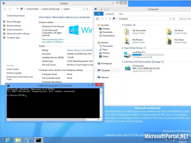 Windows Blue Build 9374
