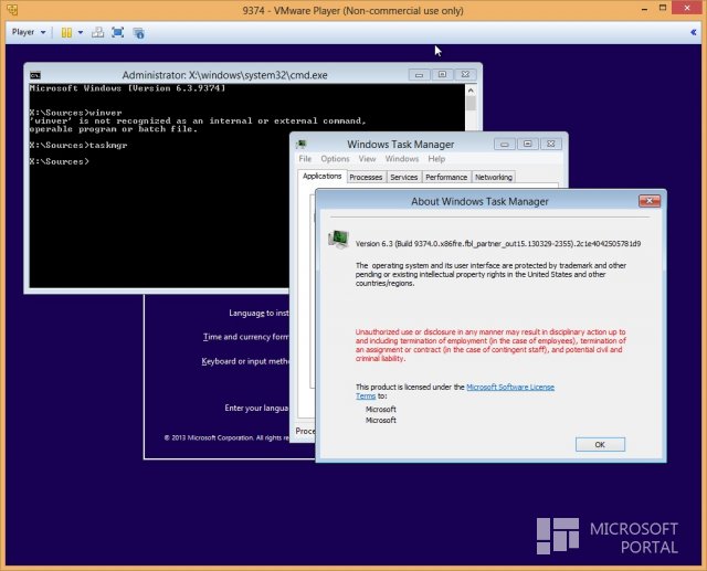 Скриншоты, подтверждающие существование сборки Windows Blue Build 9374 Скриншоты, подтверждающие существование сборки Windows Blue Build 9374