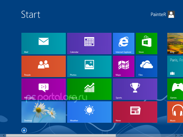 Скриншоты Windows Blue Build 9385
