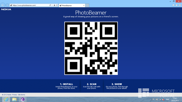 Показываем изображения с помощью приложения PhotoBeamer на Lumia Показываем изображения с помощью приложения PhotoBeamer на Lumia